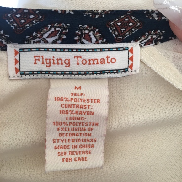 Flying Tomato - open shoulder long sleeve creme tank dress - M - Picture 4 of 4